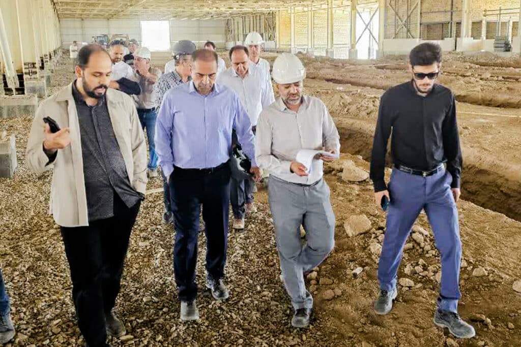 چهارمین بازدید مهندس ملک ثابت از پروژه چادرمشکی قم در سال جاری